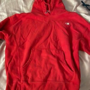 red champion hoodie